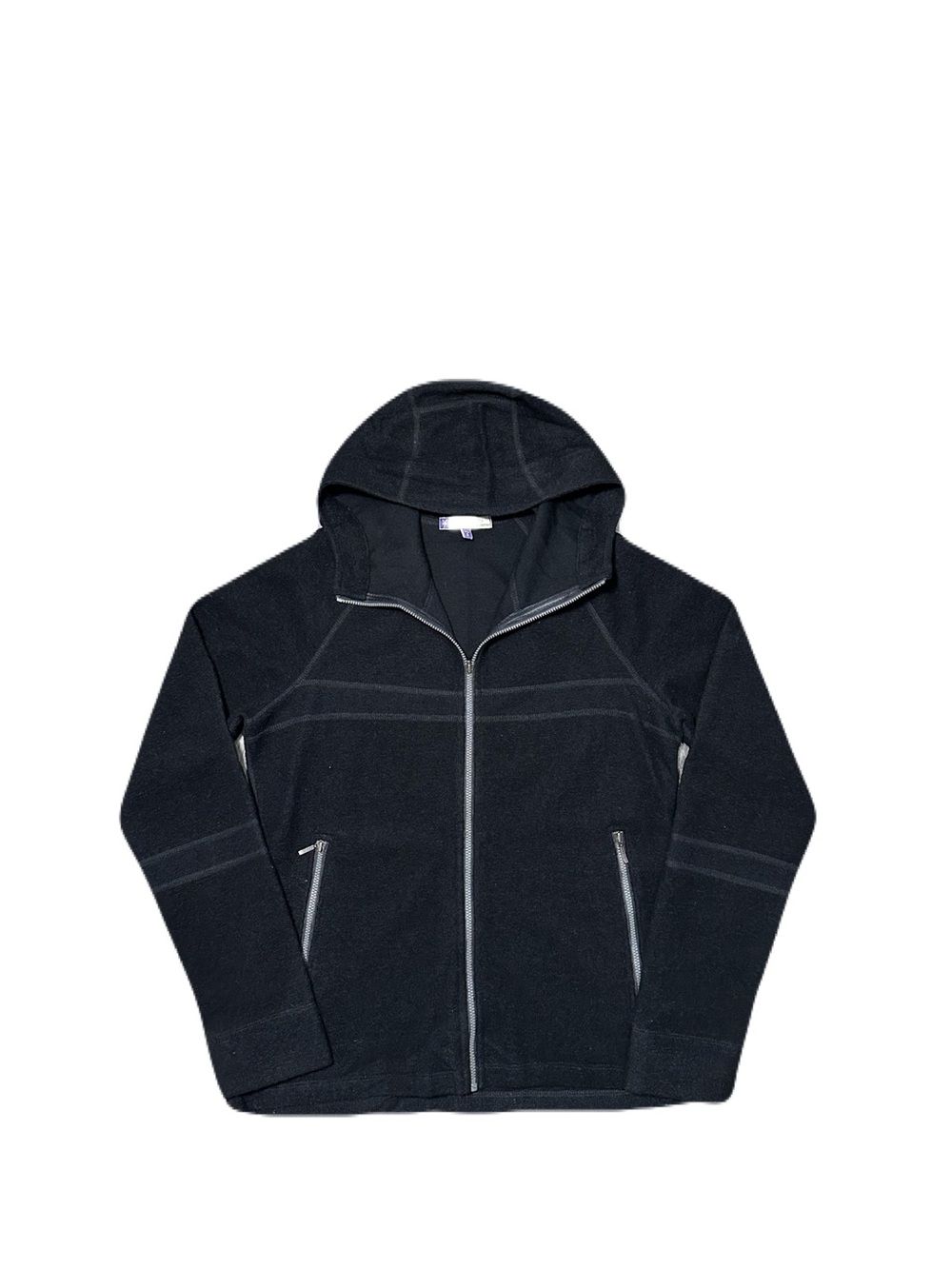 Ibex Hoodie Sweater Jacket Women’s Small Black Zip Merino Wool Blend